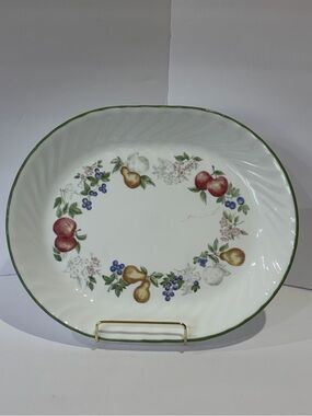 2001 Vintage Corelle Impressions Chutney Oval Serving Platter